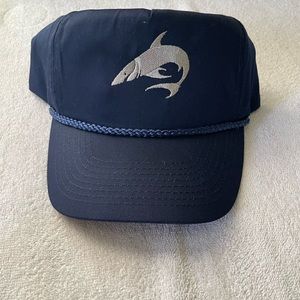 Navy blue and silver rope SnapBack cap